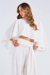 CROPPED TÚNICA ASSIMÉTRICO