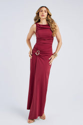 VESTIDO LONGO BUSTO DRAPEADO