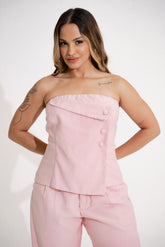 BLUSA TOMARA QUE CAIA COM BOTÕES