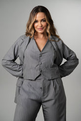 BLAZER ALFAIATARIA RISCA DE GIZ