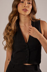 CROPPED ALFAIATARIA RECORTES COM BOTÕES