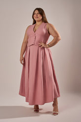 SAIA MIDI ALFAIATARIA COM PREGAS