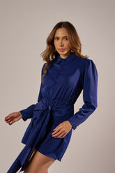 VESTIDO CURTO CHEMISE COM AMARRAÇÃO