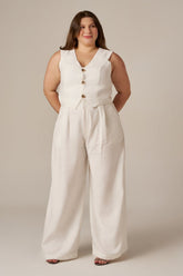 CALÇA PANTALONA MAXI PREGAS