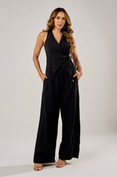 CALÇA PANTALONA CLÁSSICA COM PREGAS