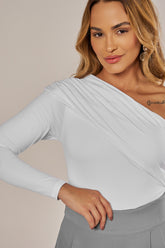 BODY OMBRO ÚNICO DRAPEADO