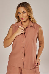 CAMISA CLÁSSICA SEM MANGAS