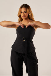 BLUSA TOMARA QUE CAIA COM CINTO