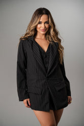 BLAZER ALFAIATARIA RISCA DE GIZ