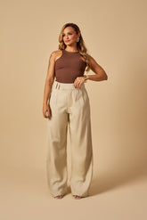 CALÇA RETA ALFAIATARIA DE LINHO