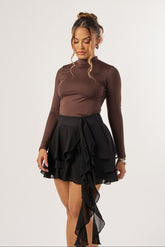 SHORT SAIA CAMADAS ASSIMÉTRICAS