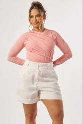 BODY GOLA ALTA COM DRAPEADOS