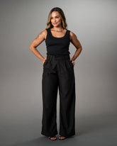 CALÇA RETA ALFAIATARIA RISCA DE GIZ