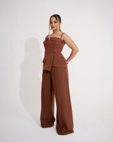 CALÇA ALFAIATARIA RETA COM NERVURA