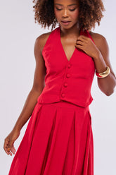 COLETE FRENTE ÚNICA COM RECORTES