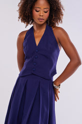 COLETE FRENTE ÚNICA COM RECORTES