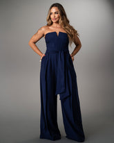 MACACÃO PANTALONA COM FAIXA