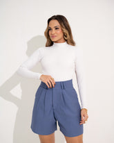 BERMUDA ALFAIATARIA COM PREGAS