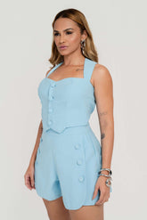 SEMI CROPPED ALFAIATARIA COM BOTÕES