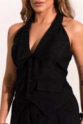 BLUSA ALFAIATARIA  BOLSOS LAPELA