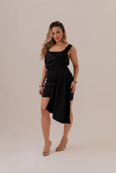 SAIA COM DRAPEADOS ALFAIATARIA LEVE