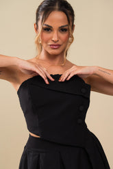 CROPPED ALFAIATARIA BOTÕES