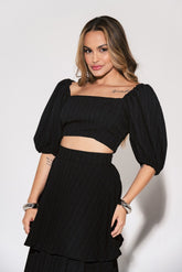 CROPPED MANGAS BUFANTE