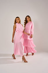 VESTIDO CHEMISE MIDI COM TRANSPASSE