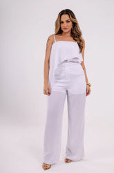 BLUSA COM JABOUR ASSIMÉTRICO