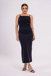 VESTIDO MIDI DRAPEADO