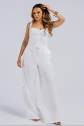 CALÇA WIDELEG BOLSOS CARGO