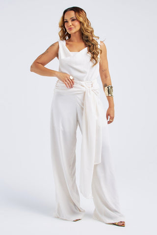 BLUSA ASSIMÉTRICA DEGAGÊ ALFAIATARIA LEVE