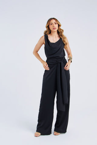 BLUSA ASSIMÉTRICA DEGAGÊ ALFAIATARIA LEVE