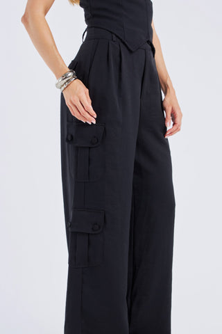 CALÇA WIDELEG BOLSOS CARGO