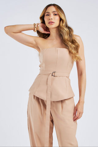 BLUSA TOMARA QUE CAIA COM CINTO