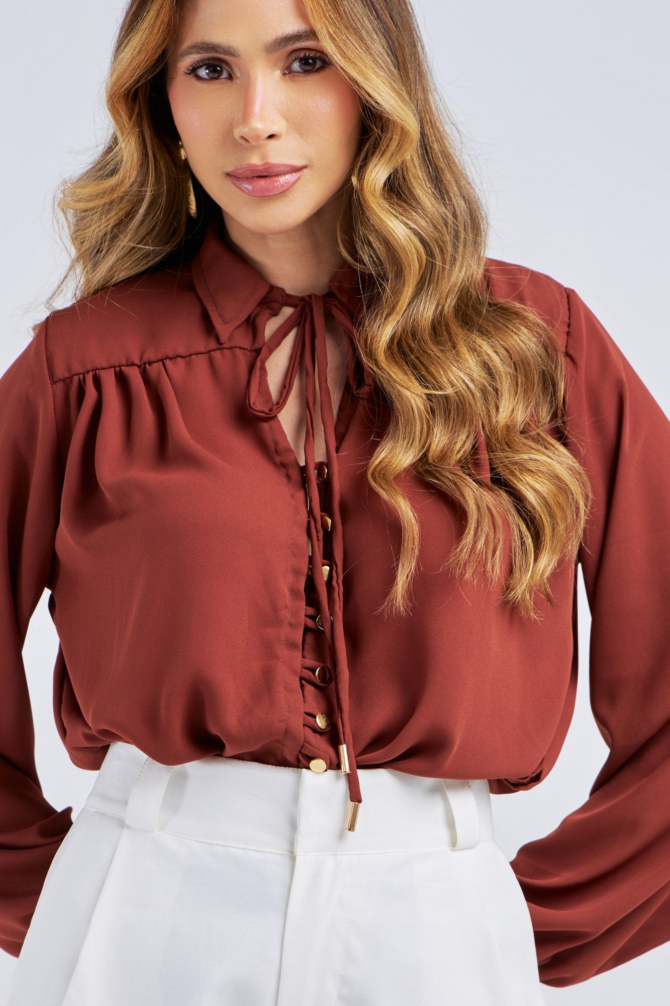 CAMISA MANGA LONGA BUFANTES