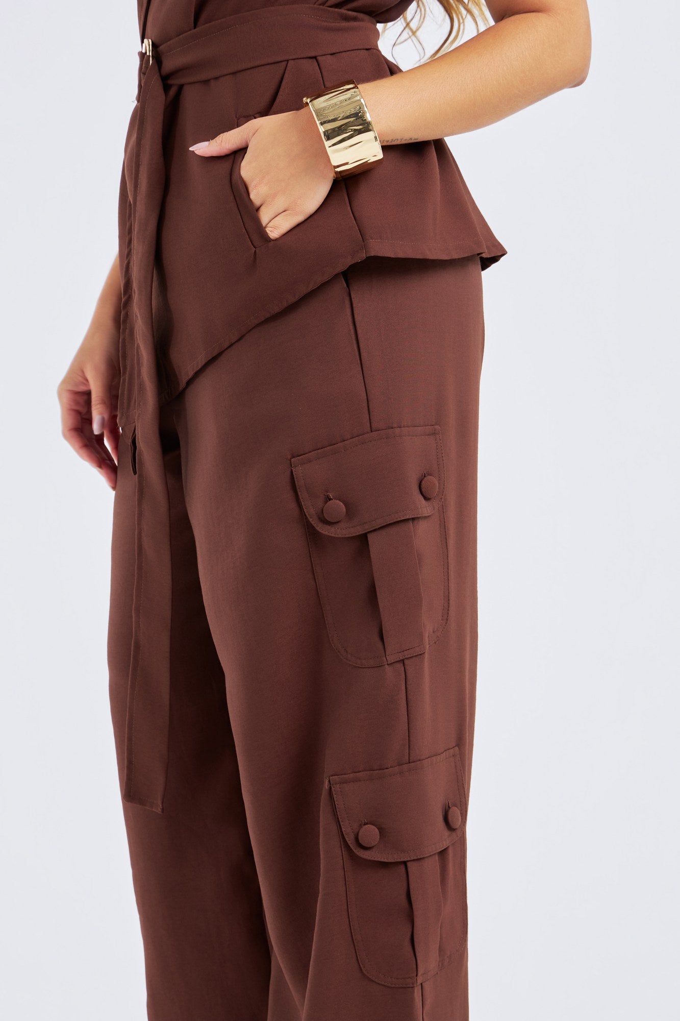 CALÇA WIDELEG BOLSOS CARGO