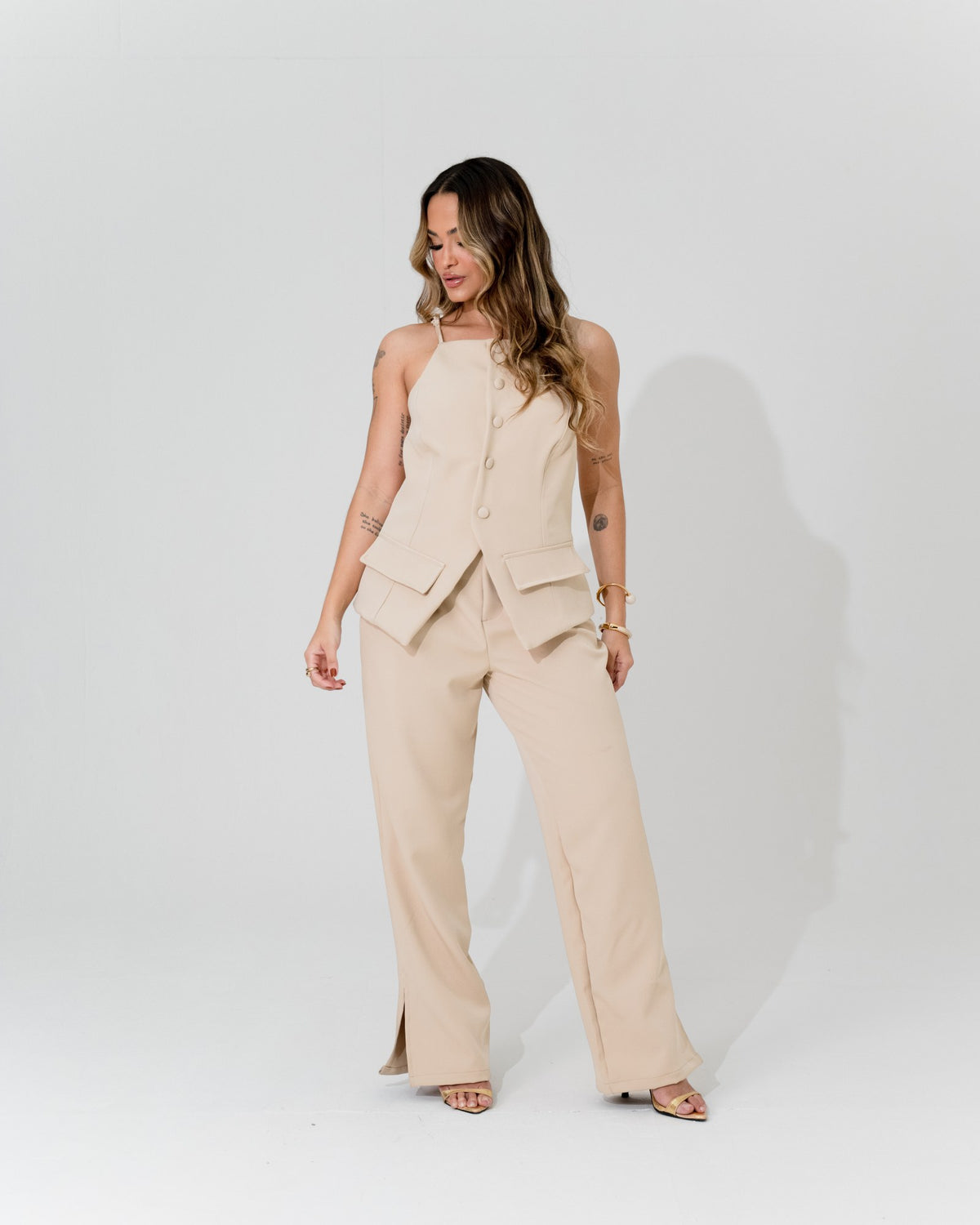 BLUSA ALFAIATARIA ALCINHAS