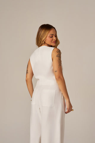 COLETE CROPPED MAXI BOTÕES