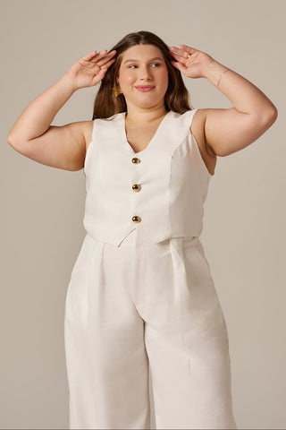 COLETE CROPPED MAXI BOTÕES