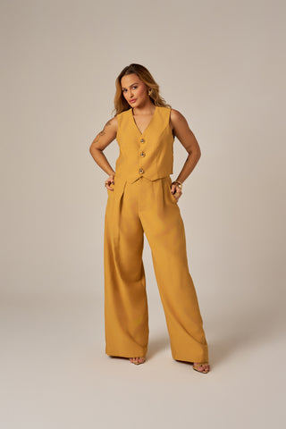CALÇA PANTALONA MAXI PREGAS