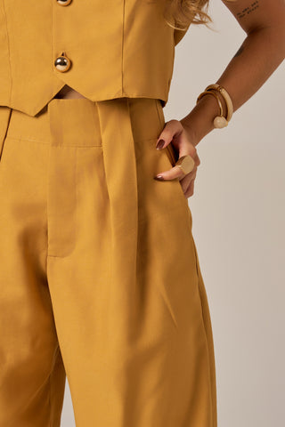 CALÇA PANTALONA MAXI PREGAS
