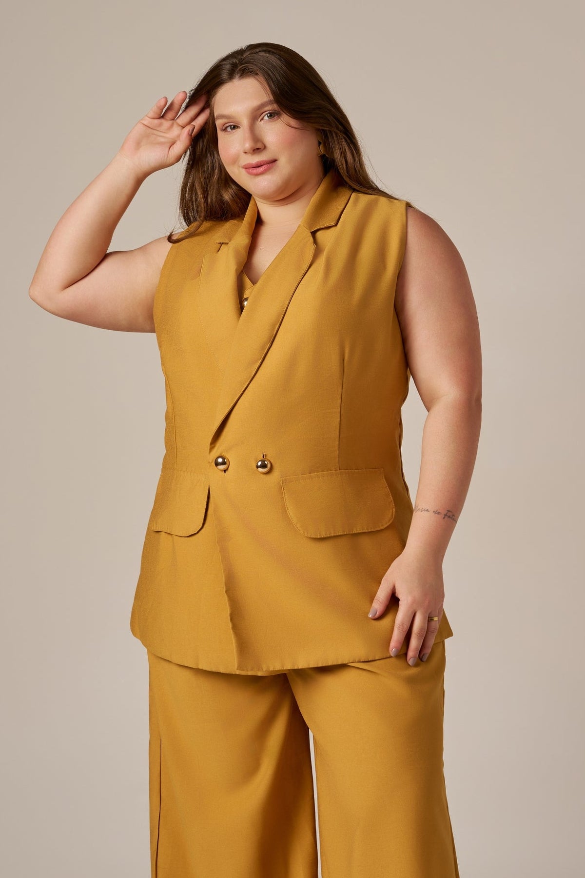 COLETE ALFAIATARIA BOTÕES DUPLO