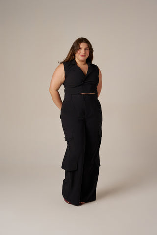 CALÇA WIDELEG BOLSOS CARGO