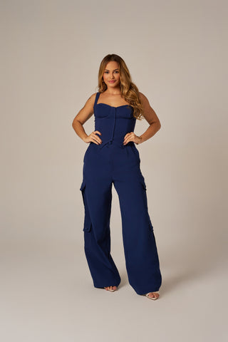 CALÇA WIDELEG BOLSOS CARGO