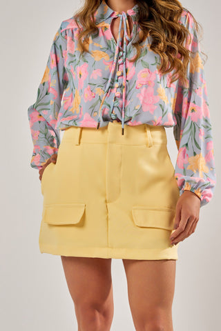 SHORT SAIA ALFAIATARIA COM BOLSOS LAPELAS