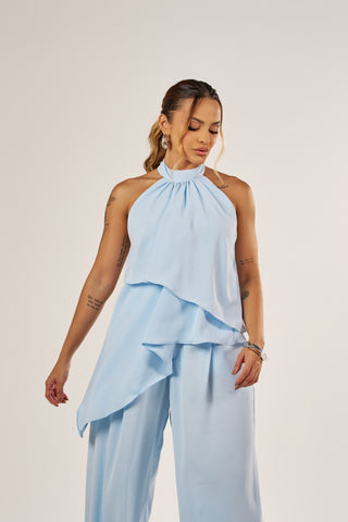 BLUSA FRENTE ÚNICA ASSIMÉTRICA