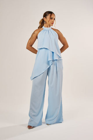 CALÇA PANTALONA ALFAIATARIA LEVE COM PREGAS