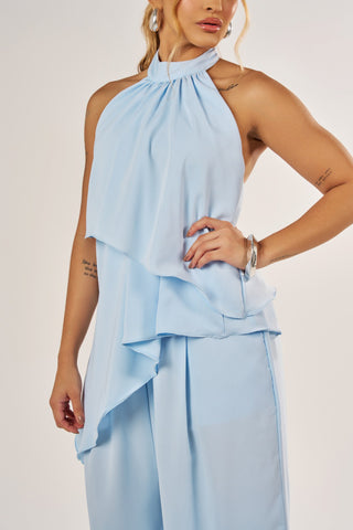 BLUSA FRENTE ÚNICA ASSIMÉTRICA