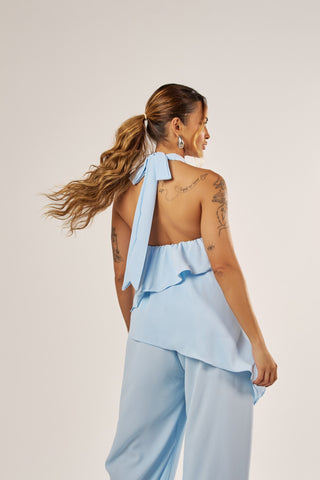 BLUSA FRENTE ÚNICA ASSIMÉTRICA